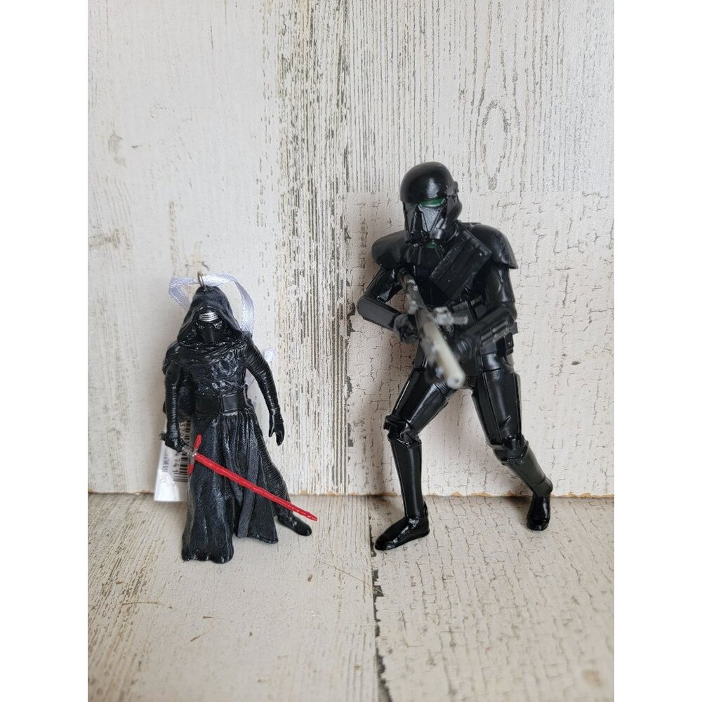 Hallmark Star wars kylo ren‎ storm trooper ornament Xmas set